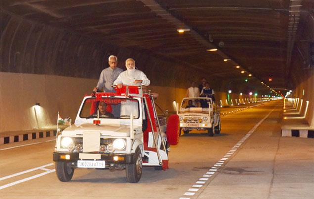 India's longest road tunnel